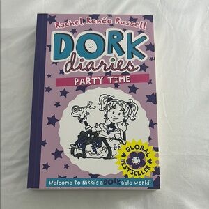 Purple and Pink Book with Cartoon Art